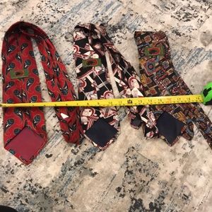 Three 100% silk ties by Boston Traders